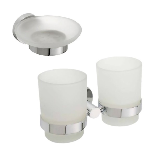 Набор Стакан Bemeta Omega 104110022 + Мыльница 104108042