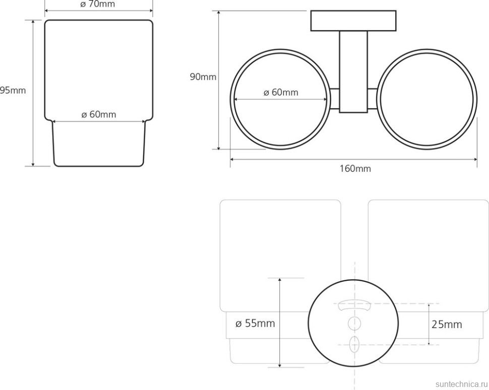 Набор Стакан Bemeta Omega 104110022 + Мыльница 104108042