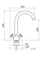 Смеситель для кухни РМС SL115 274F