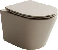 Комплект Унитаз подвесной Ceramicanova Balearica Rimless CN6000MC капучино матовый + Инсталляция TECE Now 9400412 4 в 1 с кнопкой смыва