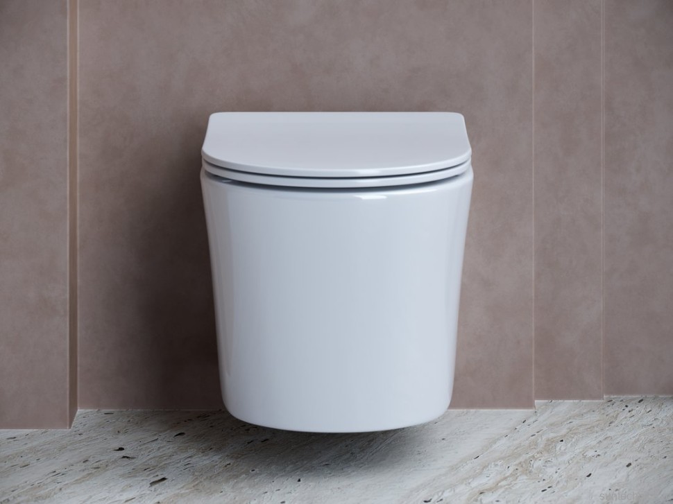 Комплект Унитаз подвесной Ceramicanova Balearica Rimless CN6000 белый + Инсталляция Geberit Duofix Delta 458.149.21.1 с кнопкой смыва, хром + Звукоизоляция