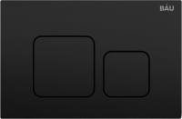 Комплект Унитаз подвесной Bauedge Bau Dream безободковый, с микролифтом + Инсталляция Bau Pro + Кнопка Soul, черная матовая