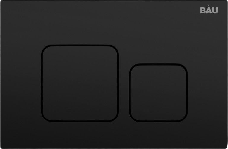 Комплект Унитаз подвесной Bauedge Bau Dream безободковый, с микролифтом + Инсталляция Bau Pro + Кнопка Soul, черная матовая