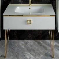 Тумба под раковину Armadi Art Lucido 100 жемчужная белая Тумба под раковину Armadi Art Lucido 100 жемчужная белая