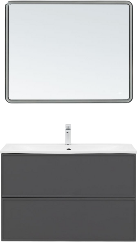 Мебель для ванной комнаты Aquanet Арт 100 подвесная, ясень грин