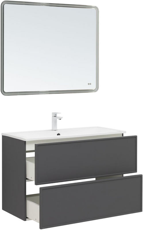 Мебель для ванной комнаты Aquanet Арт 100 подвесная, ясень грин