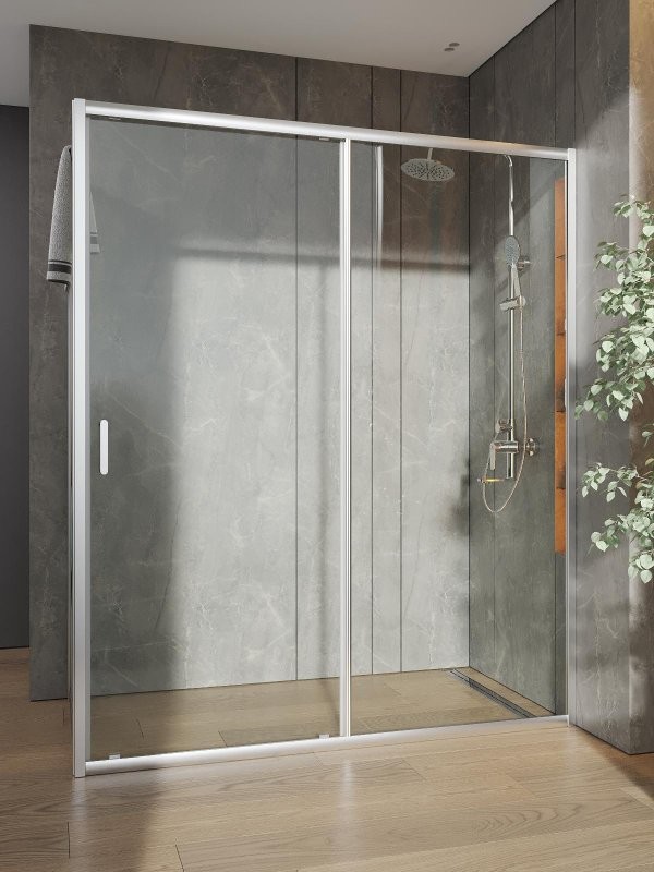 Душевой уголок Orange E23 16080TCR стекло прозрачное, профиль хром