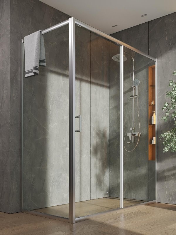 Душевой уголок Orange E23 16080TCR стекло прозрачное, профиль хром