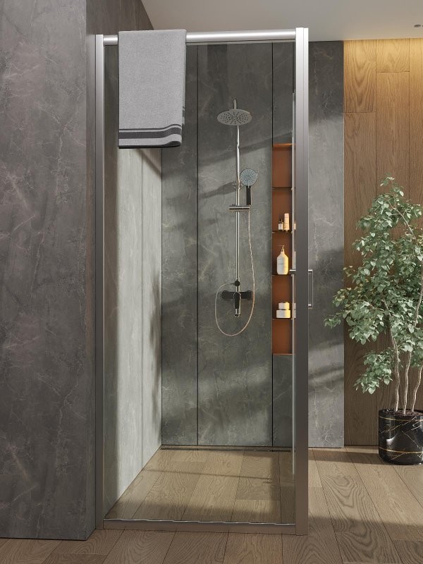 Душевой уголок Orange E23 16080TCR стекло прозрачное, профиль хром