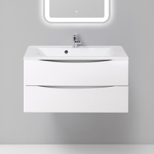 Тумба под раковину BelBagno Marino 90 bianco lucido, подвесная