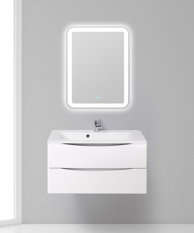 Тумба под раковину BelBagno Marino 90 bianco lucido, подвесная