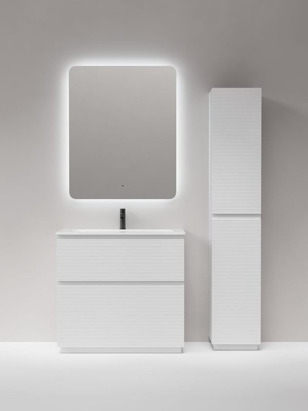 Мебель для ванной комнаты Sancos Folk Floor 90 напольная, bianco, раковина CN7019