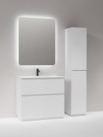 Мебель для ванной комнаты Sancos Folk Floor 90 напольная, bianco, раковина CN7019