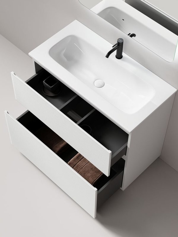 Мебель для ванной комнаты Sancos Folk Floor 90 напольная, bianco, раковина CN7019