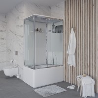 Душевая кабина Niagara Ultra NG-307-01R 120х80, с высоким поддоном