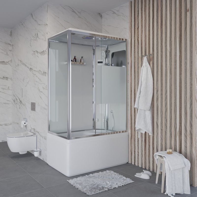 Душевая кабина Niagara Ultra NG-307-01R 120х80, с высоким поддоном