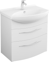 Тумба под раковину Owl 1975 Vessla 65, подвесная, белый лак