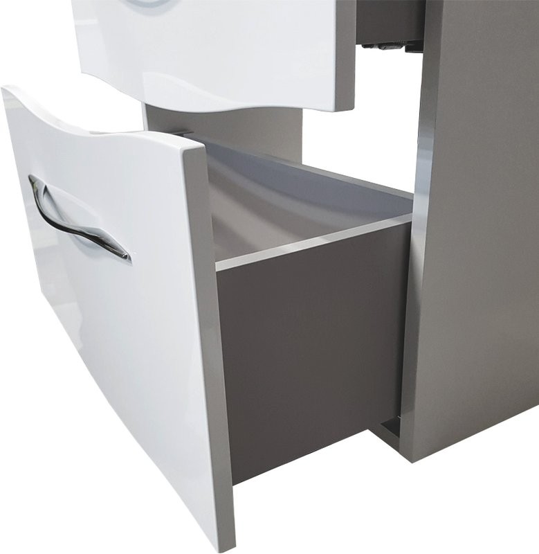 Тумба под раковину Owl 1975 Vessla 65, подвесная, белый лак