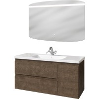 Мебель для ванной комнаты Caprigo Forte 120 R подвесная, шоколадный орех