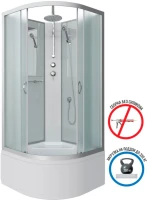 Душевая кабина Niagara Classic NG-2307-14BKT 80x80 см, с тропическим душем