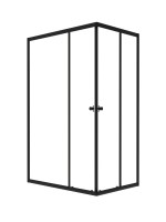 Душевой уголок Triton Вента Блэк Щ0000074411 120х90, стекло прозрачное, профиль матовый черный