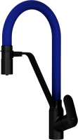Смеситель для кухни AM.PM Like F8007827 с гибким изливом, синий