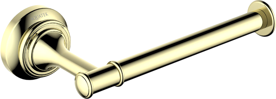 Набор Держатель AQUATEK Классик AQ4508PG полированное золото + Ершик AQ4510PG полированное золото