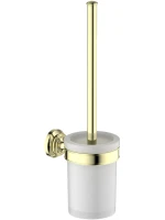 Набор Держатель AQUATEK Классик AQ4508PG полированное золото + Ершик AQ4510PG полированное золото