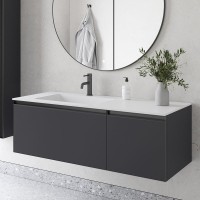 Тумба под раковину без столешницы Armadi Art Quatro 2 120 anthracite