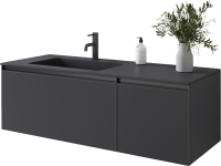 Тумба под раковину без столешницы Armadi Art Quatro 2 120 anthracite