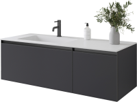 Тумба под раковину без столешницы Armadi Art Quatro 2 120 anthracite