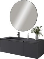 Тумба под раковину без столешницы Armadi Art Quatro 2 120 anthracite