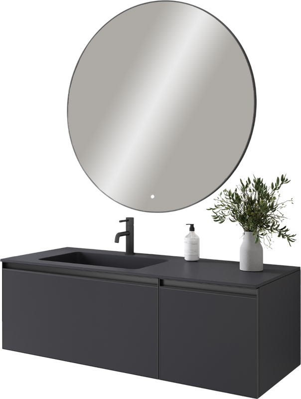 Тумба под раковину без столешницы Armadi Art Quatro 2 120 anthracite