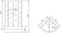 Душевая кабина Timo Comfort T-8890F Fabric Glass