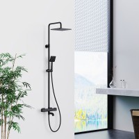 Душевая стойка Gappo G91 G2491-6 с термостатом, черная