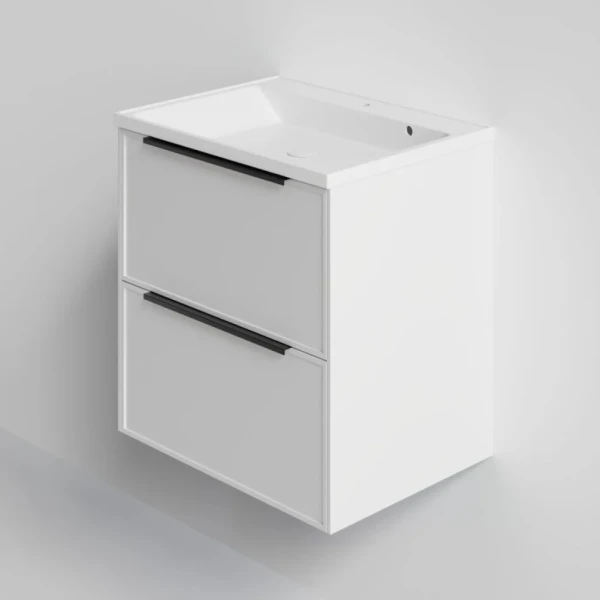 Тумба под раковину La Fenice SIMPLA Bianco TWIN белая 60 см