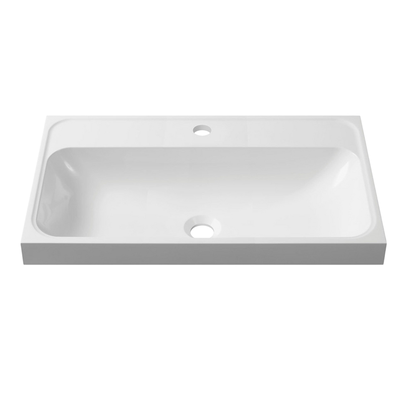 Тумба с раковиной Belux Бостон 70 подвесная, бетон чикаго свело-серый, 2 ящика