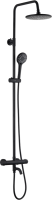Душевая стойка Olive'S Termo 34511TMB с термостатом, черная