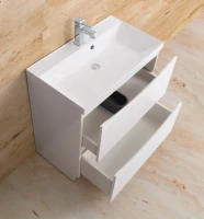 Мебель для ванной комнаты BelBagno Marino 100 bianco lucido, напольная, зеркало DIWO Коломна