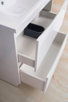Мебель для ванной комнаты BelBagno Marino 100 bianco lucido, напольная, зеркало DIWO Коломна