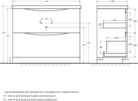 Мебель для ванной комнаты BelBagno Marino 100 bianco lucido, напольная, зеркало DIWO Коломна
