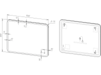 Мебель для ванной комнаты BelBagno Marino 100 bianco lucido, напольная, зеркало DIWO Коломна
