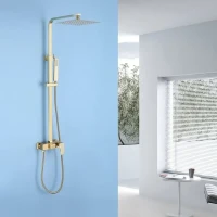 Душевая стойка Abber Daheim AF8220G золотая матовая