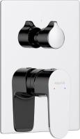 Встраиваемый смеситель для душа и ванны AQUATEK Оберон AQ1246CR С ВНУТРЕННЕЙ ЧАСТЬЮ, хром