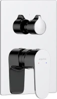 Встраиваемый смеситель для душа и ванны AQUATEK Оберон AQ1246CR С ВНУТРЕННЕЙ ЧАСТЬЮ, хром