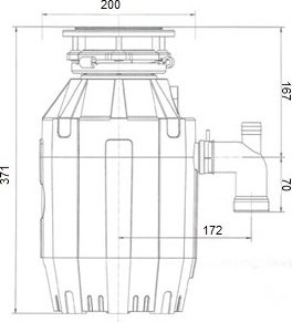 Комплект Мойка Florentina Липси 510 серый шелк + Измельчитель Bone Crusher BC 910-AS
