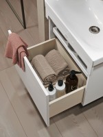 Тумба с раковиной Alavann Cosmetic 60 подвесная, глянцевая белая