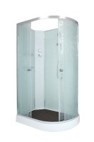 Душевая кабина DTO D EM1512LN профиль хром, стекло матовое с узором