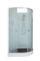 Душевая кабина DTO D EM1512LN профиль хром, стекло матовое с узором