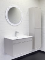 Мебель для ванной комнаты Comforty Мадрид 80 подвесная, серый шелк